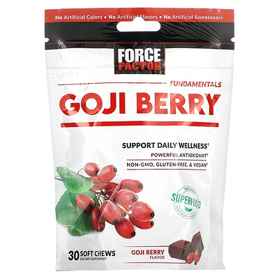 

Force Factor Fundamentals Goji Berry 30 Soft Chews