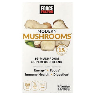 Force Factor, Modern Mushrooms®, 90 Kapsul Nabati