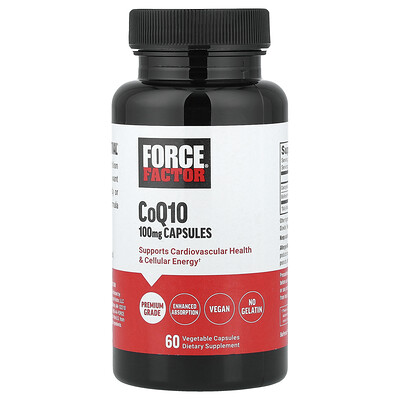 Force Factor, CoQ10, 60 cápsulas vegetales
