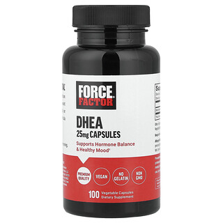 Force Factor, DHEA, 25 mg, 100 capsules végétales