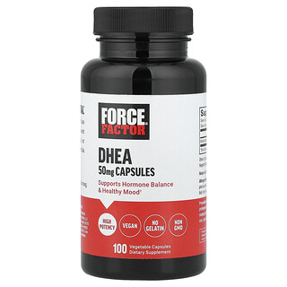 Force Factor, DHEA, 50 mg, 100 Vegetable Capsules