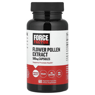 Force Factor, Flower Pollen Extract, Blütenpollenextrakt, 500 mg, 60 pflanzliche Kapseln