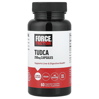 Force Factor, Tudca, 250 mg, 60 Kapsul Sayuran