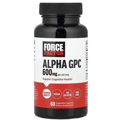 Product Image for Force Factor, Alpha GPC, 60 Vegetable Capsules (300 mg per Capsule)