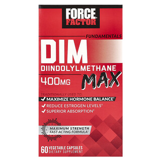 Force Factor, Fundamentals, DIM Max, DIM Max, 60 pflanzliche Kapseln