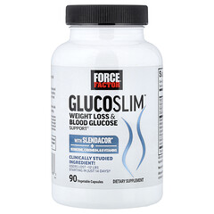Glucoslim™, засіб для зниження ваги та підтримки рівня глюкози в крові, 90 рослинних капсул