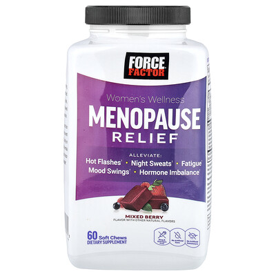 Product Image for Force Factor, Women's Wellness, Menopause Relief, Mixed Berry, 60 Soft Chews