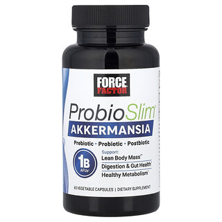 Force Factor, Akkermansia ProbioSlim®, 60 cápsulas vegetales