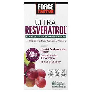 Force Factor, Ultra Resveratrol™, 60 растительных капсул