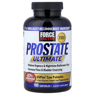 Force Factor, Prostate Ultimate, Probiotika, 180 Kapseln