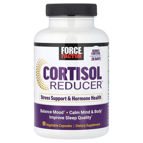Force Factor, Cortisol reduziert, 90 pflanzliche Kapseln