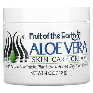 Fruit of the Earth, Aloe Vera crema para el cuidado de la piel, 4 oz (113 g)