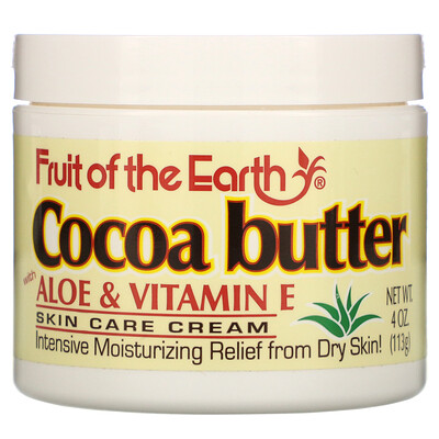 Fruit of the Earth Cocoa Butter with Aloe & Vitamin E, 4 oz (113 g)