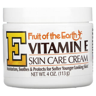 Fruit of the Earth, Vitamina E, crema para el cuidado de la piel, 4 oz (113 g)