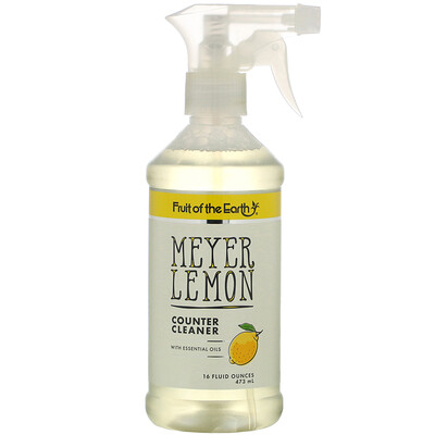 Fruit of the Earth Meyer Lemon Counter Cleaner, 16 fl oz (473 ml)