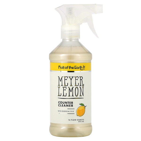 Fruit of the Earth‏, Meyer Lemon Counter Cleaner, 16 fl oz (473 ml)