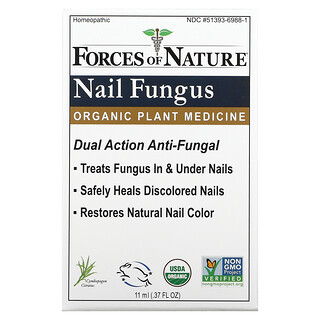 Forces of Nature, Nail Fungus Control, органическое лекарственное средство для растений, 11 мл (0,37 жидк. Унции)