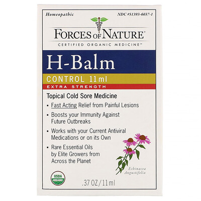 

Forces of Nature Средство от герпеса H-Balm, с повышенной силой действия, 11 мл