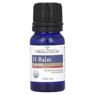 Forces of Nature, H-Balm，有機植物方劑，特強型，0.37 液量盎司（11 毫升）