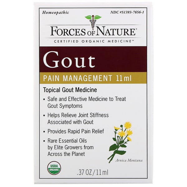 Forces of Nature, Gout Pain Management, 0.37 oz (11 ml)