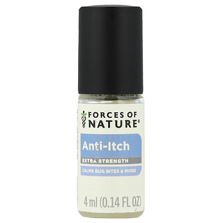 Forces of Nature, Anti-Itch Roll-On, 0.14 fl oz (4 ml)