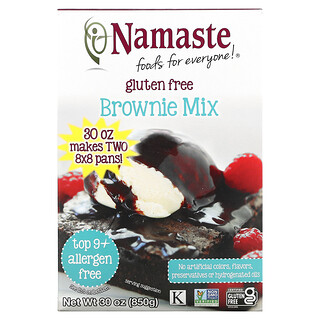 Namaste, ブラウンニーミックス、 グルテンフリー、 30 oz (850 g)