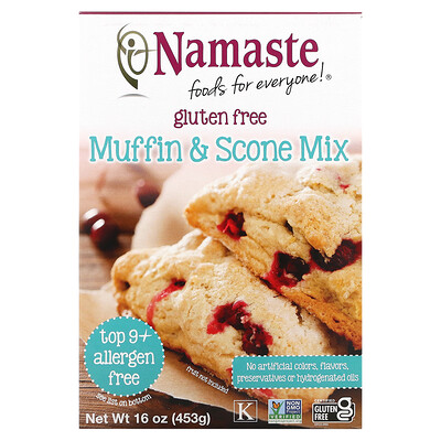 Купить Namaste Gluten Free Muffin Mix, 16 oz (453 g)
