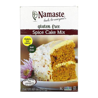 Namaste Foods Смесь для ванильного пирога, без глютена, 737 г