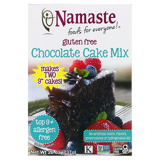 Namaste, チョコレートケーキミックス、グルテンフリー、737g（26オンス）
