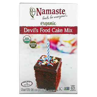 Namaste, Organic, смесь для выпечки Devil's Food, 369 г (13 унций)