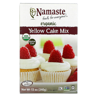 Купить Namaste Foods Organic Yellow Cake Mix, 12 oz (340 g)