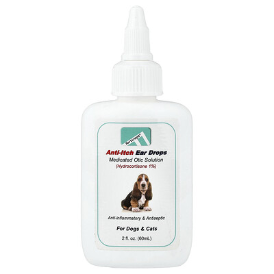 Forticept, Gotas para los oídos contra la comezón, Para perros y gatos, 60 ml (2 oz. líq.)