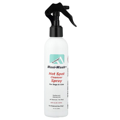 Forticept, Maxi-Wash™, Spray limpiador para zonas calientes, Para perros y gatos, 236 ml (8 oz. líq.)