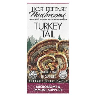 Host Defense, Mantarlar™, Hindi Kuyruğu, 60 Kapsül (Kapsül başına 0,5 g)