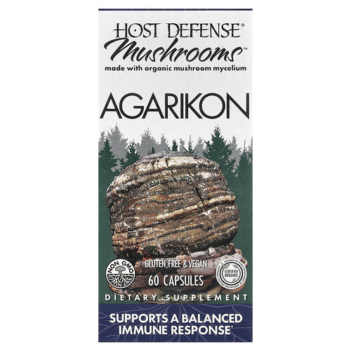 Host Defense, Mushrooms™, Agarikon, 60 Kapseln (500 mg pro Kapsel)