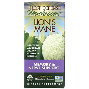 Отзывы о Фунги Перфекти, Host Defense Lion's Mane, Memory & Nerve Support, 60 Vegetarian Capsules