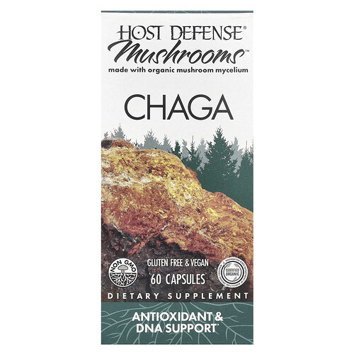 Host Defense Mushrooms™, Chaga, 60 Capsules (0.5 g per Capsule)