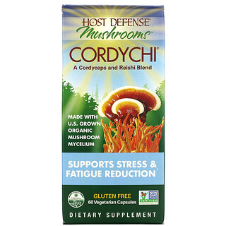 Fungi Perfecti, Hose Defense 蘑菇，Cordychii，支援減壓和減緩疲勞，60 粒素食膠囊
