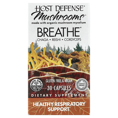 Product Image for Host Defense, Mushrooms , Breath, 30 Capsules