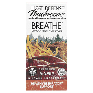 Host Defense Mantarları, Breathe, 60 Kapsül