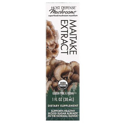 Product Image for Host Defense, Mushrooms, Maitake Extract, 1 fl oz (30 ml)