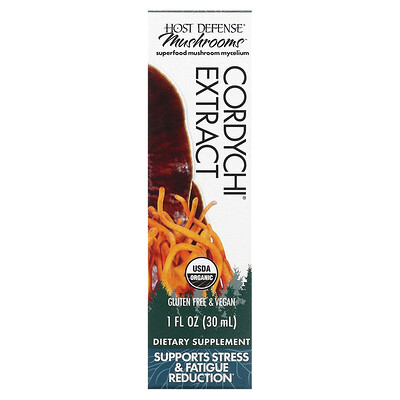 Host Defense Mushrooms Organic Cordychi Extract 1 fl oz (30 ml)