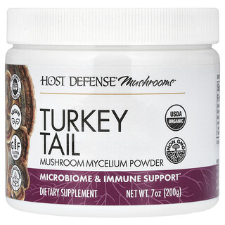Host Defense, Houby, krůtí ocas, 7 oz (200 g)