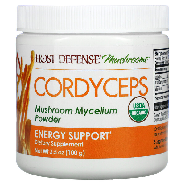 Cordyceps, Mushroom Mycelium Powder, Energy Support, 3.5 oz (100 g)