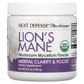 Fungi Perfecti, Lion's Mane, Mushroom Mycelium Powder, Mental Clarity & Focus, 3.5 oz (100 g)