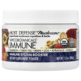 Host Defense, Mushrooms™, Mycobotanicals®, Suplemento inmunitario en polvo, 100 g (3,5 oz)