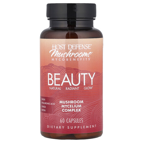 Host Defense, Mushrooms™ Mycobenefits, Beauty, Pilzmyzel-Komplex, 60 Kapseln