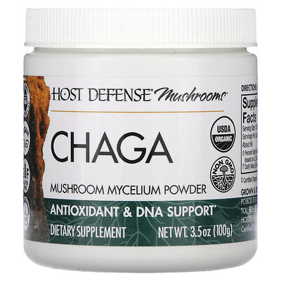Product Image for Host Defense, Mushrooms, Chaga, Mushroom Mycelium Powder, 3.5 oz (100 g)