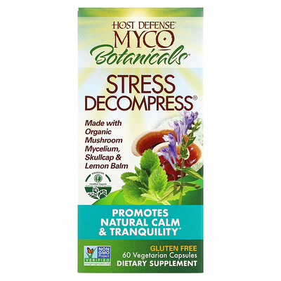 

Fungi Perfecti MycoBotanicals, Stress Decompress, 60 вегетарианских капсул