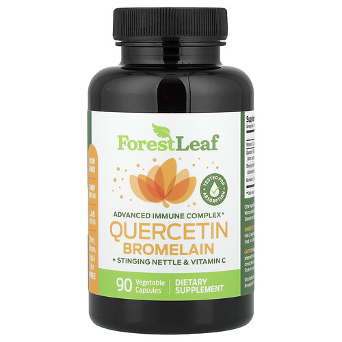 Forest Leaf, Quercetin Bromelain + Brennnessel & Vitamin C, 90 pflanzliche Kapseln